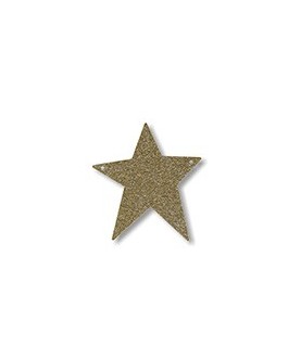 Acrylic Gold Glitter Symbol Star
