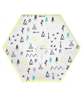 Teepee Party Plates