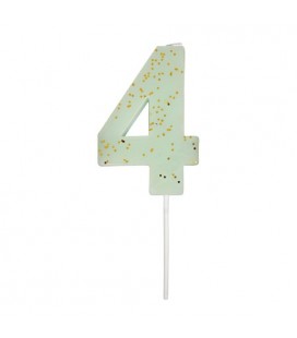 Number4 Mint Candle