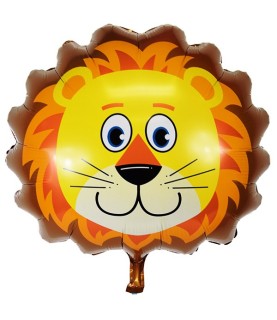 Lion Head Mylar Balloon
