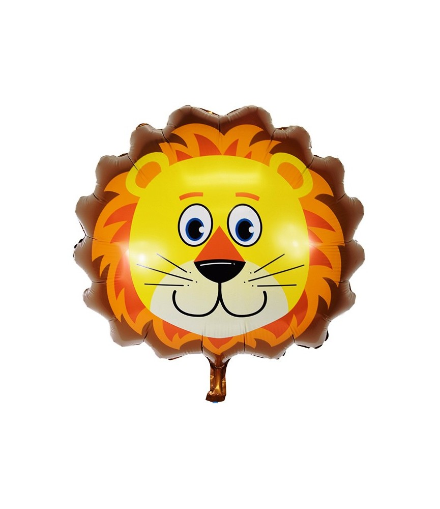 Lion Head Mylar Balloon