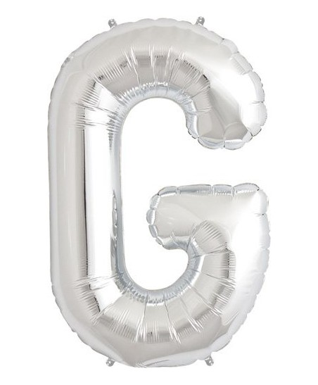 Silberner Folienluftballon "G"
