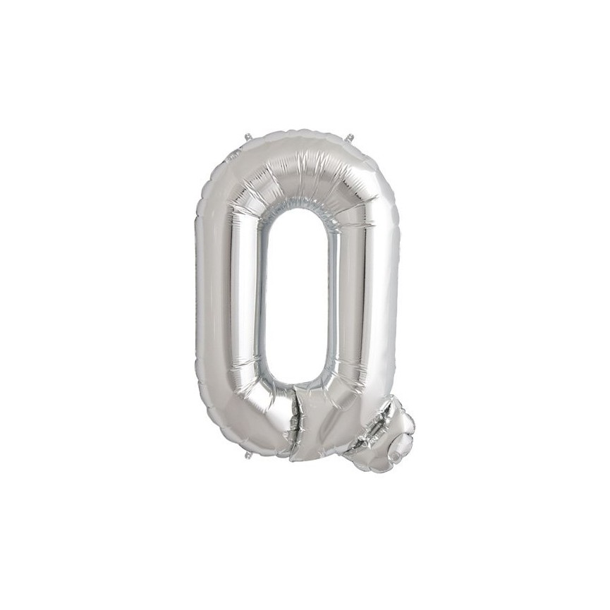 Silver Q Mylar Balloon