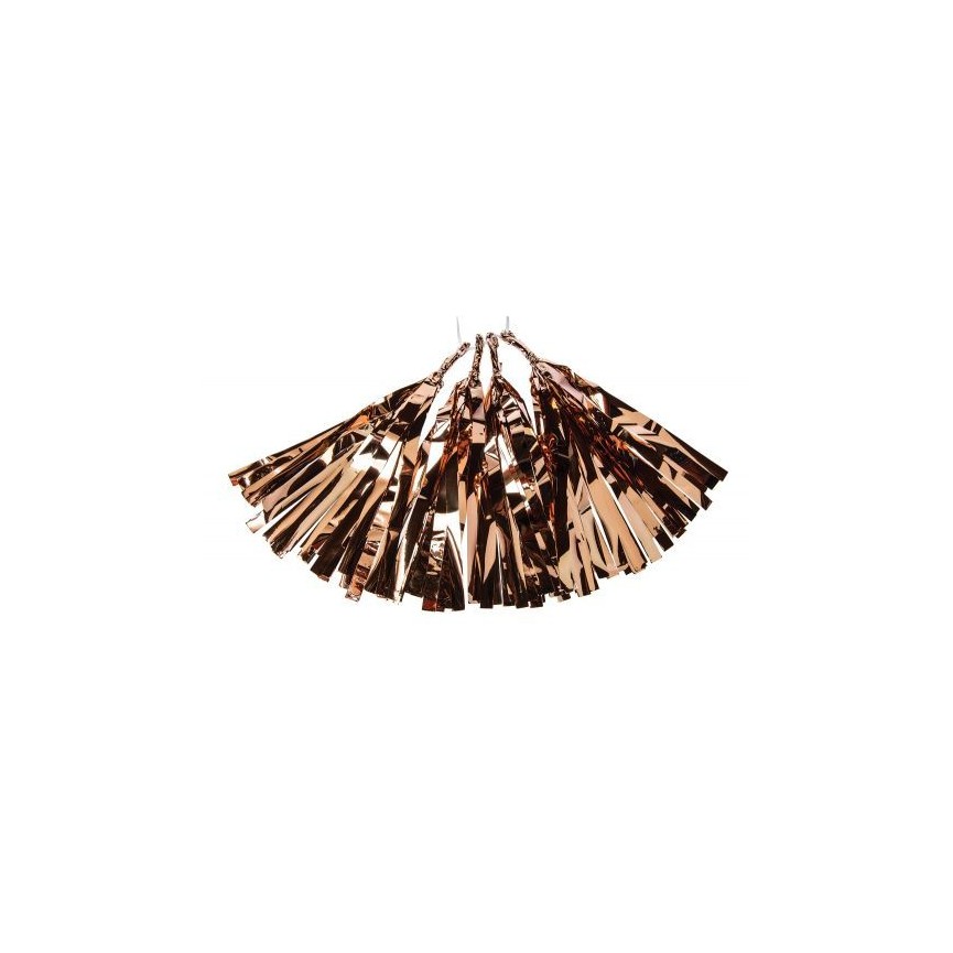 4 Copper Foil Tassels