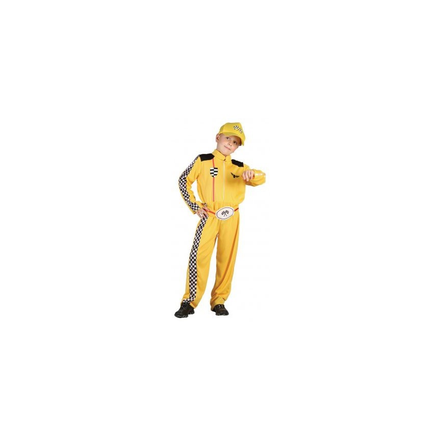 Rennfahrer Kinderverkleidung Gelbe