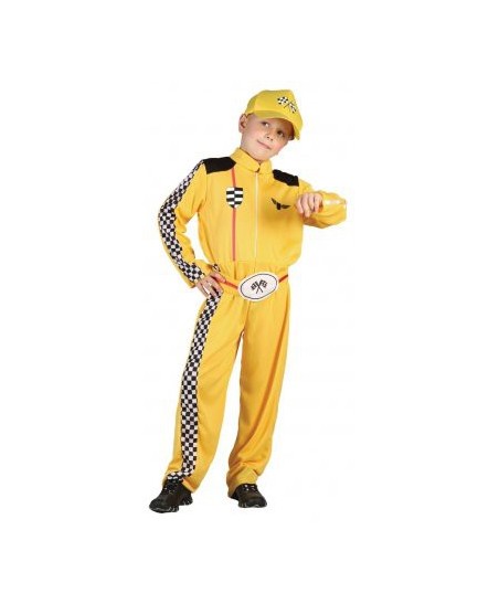 Rennfahrer Kinderverkleidung Gelbe