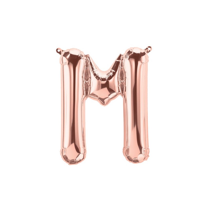 Rose Gold Folienluftballon "M"