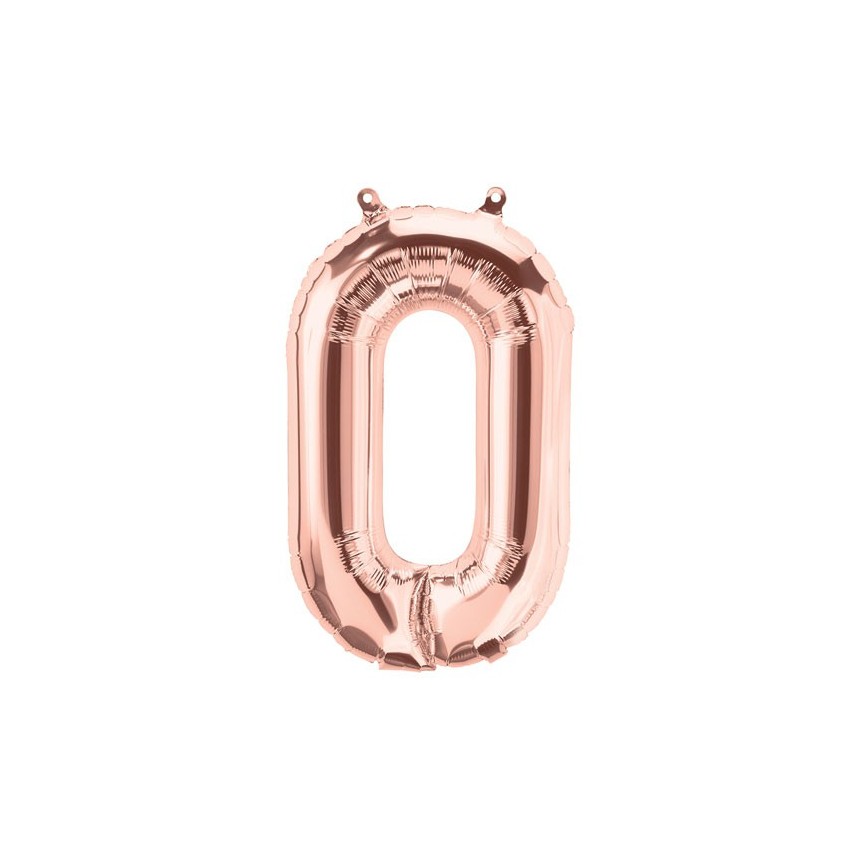 Ballon Lettre H en Rose gold