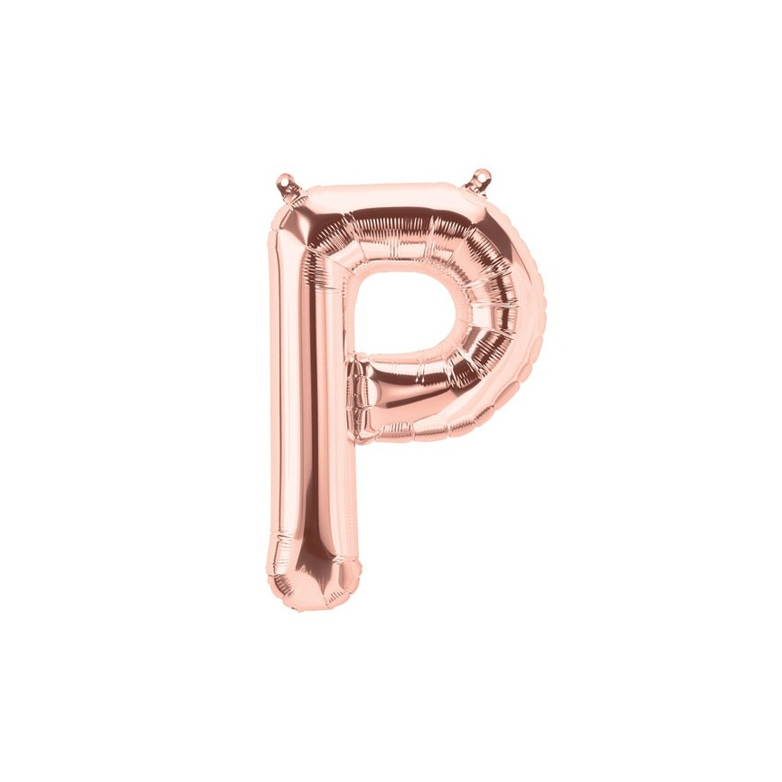 Rose Gold Folienluftballon "P"