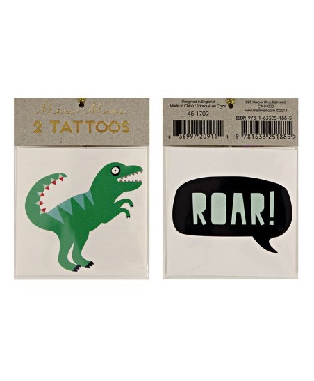 2 Roar Dino Tattoos