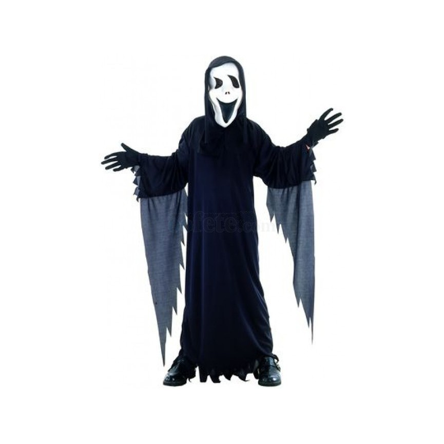 Black Ghost Costume with Mask