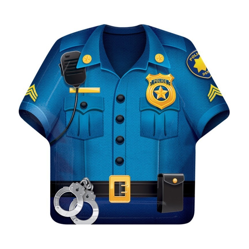 Police Party Shirt Plates