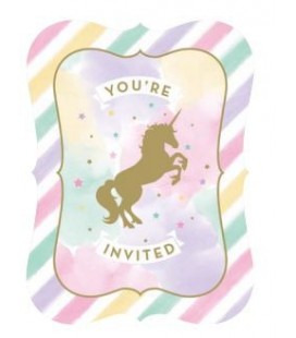 Unicorn Sparkle Einladungen