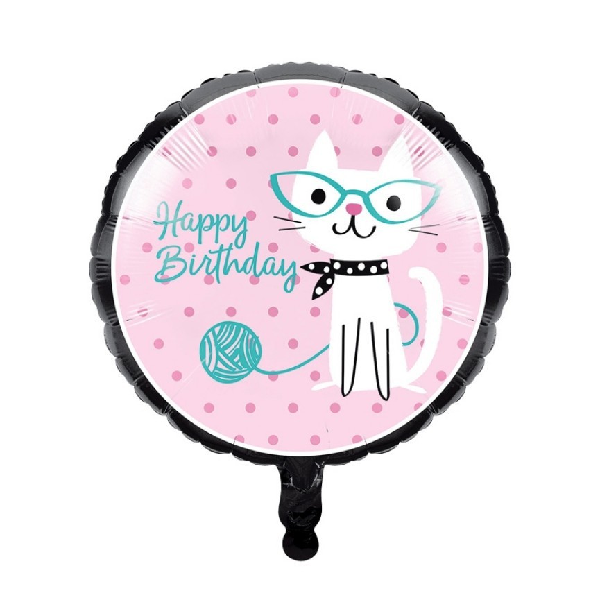 Cat Party Foil Balloon