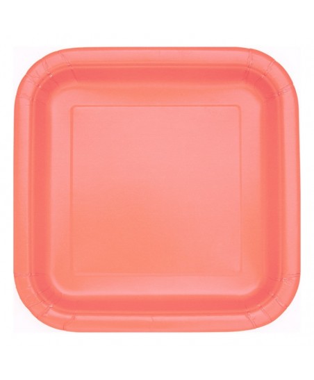 14 CORAL DINNER PLATES