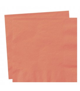 20 CORAL LUNCH NAPKINS