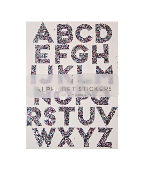 Multicolor Glitter Stickers