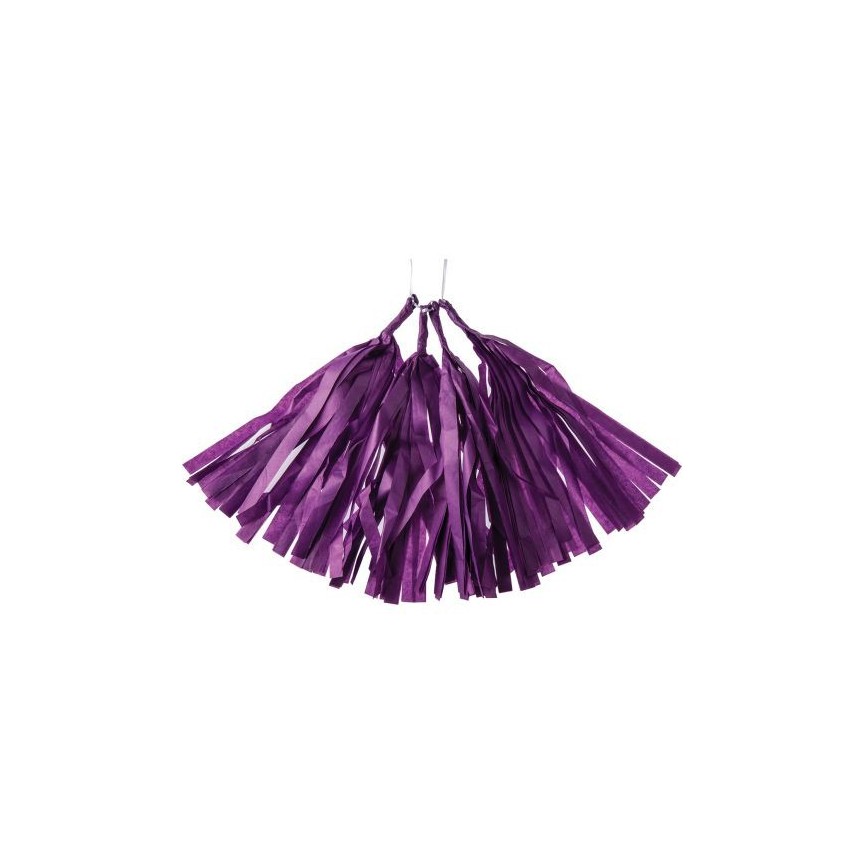4 Purple Tassels