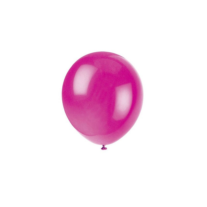 10 Fuschia Balloons