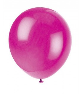 10 Fuschia Balloons