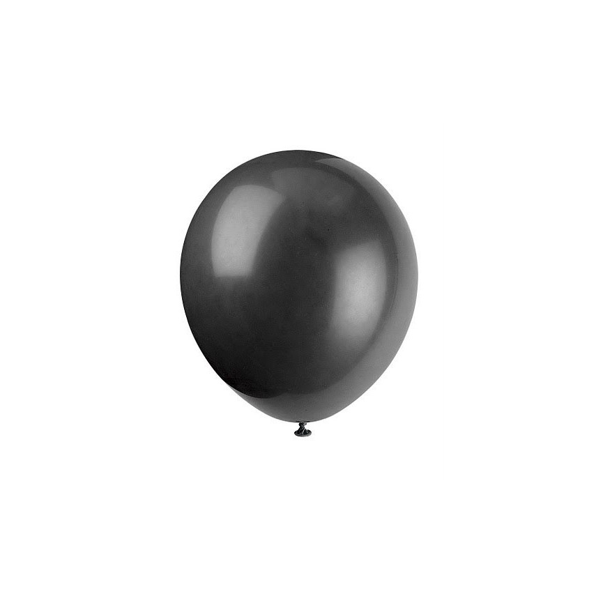 10 Black Balloons