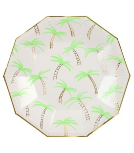 Large Palm Trees Plates
