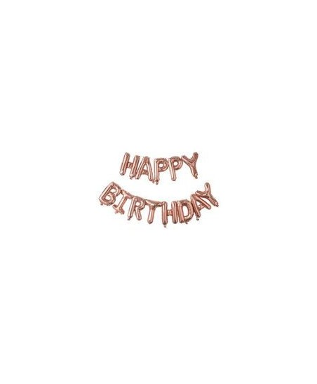 Happy Birthday Rose Gold Buchstaben Folienluftballons