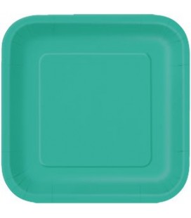 14 Turquoise  Dinner Plates