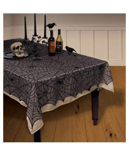 Lace Tablecloth Midnight