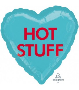 "Hot Stuff" Foil Balloon Heart