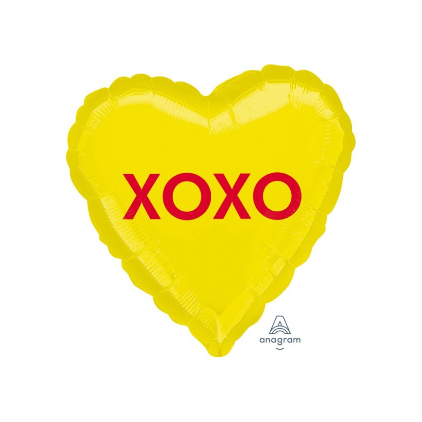 Ballon Mylar Coeur "XOXO"