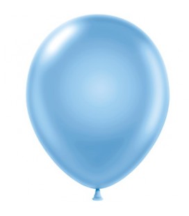 8 Pearlized Sky Blue Balloons