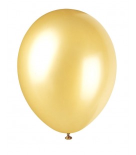 8 Perl-Champagnergoldene Luftballons