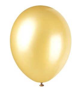 8 Perl-Champagnergoldene Luftballons