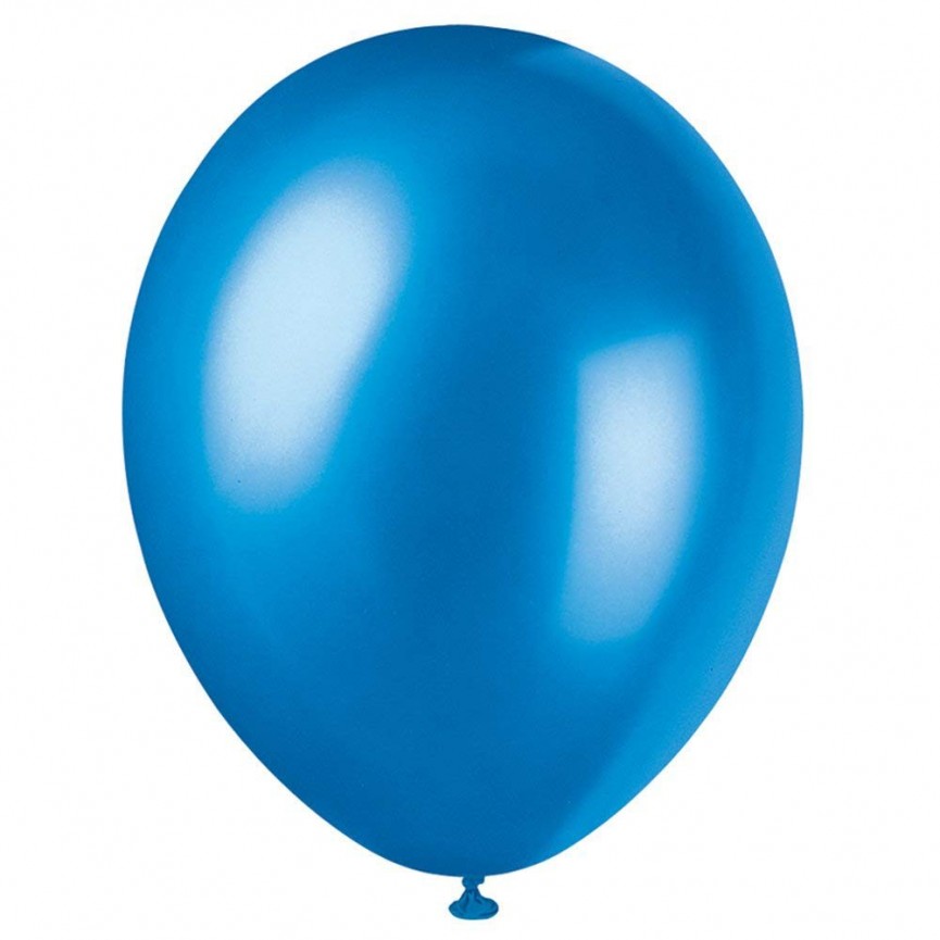 8 Perl-kosmosblaue Luftballons