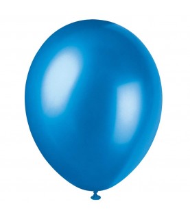 8 Ballons bleu cosmos nacré