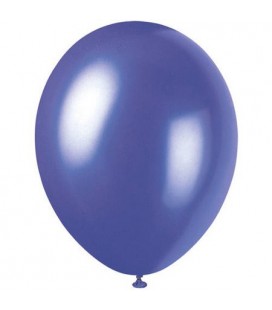 8 Perl-elektrischlila Luftballons