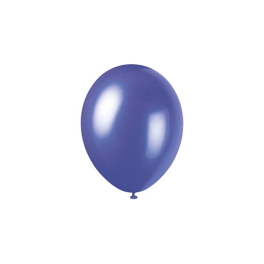 8 Perl-elektrischlila Luftballons