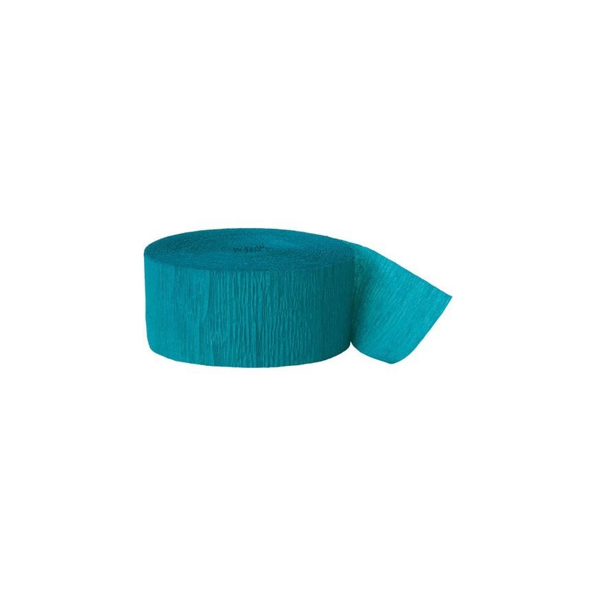 Teal Crepe Streamer