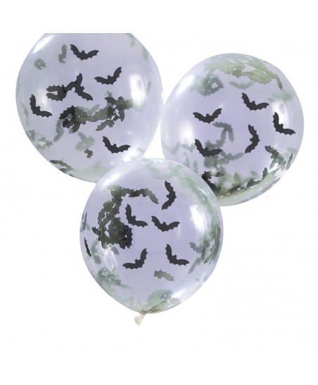 Ballons avec Confettis en forme de Chauve-Souris