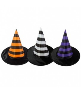 1 Striped Witch Hat for children