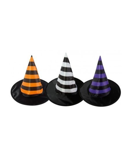 1 Striped Witch Hat for children