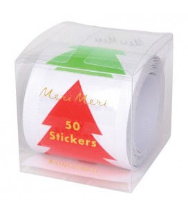 Roll of Christmas tree stickers