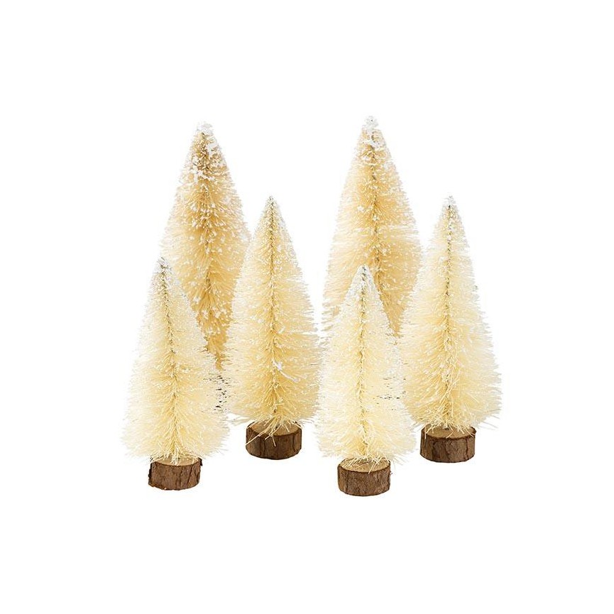 Nordic Christmas Bottle Brush Trees