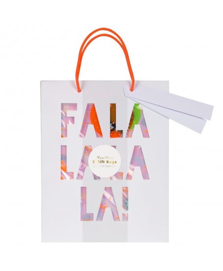 2 Fa La La La La Gift  Bags