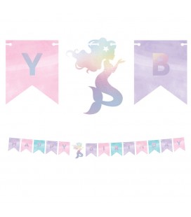Shimmer Mermaid Happy Birthday Garland