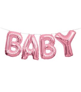 Pink Baby Mylar Balloon