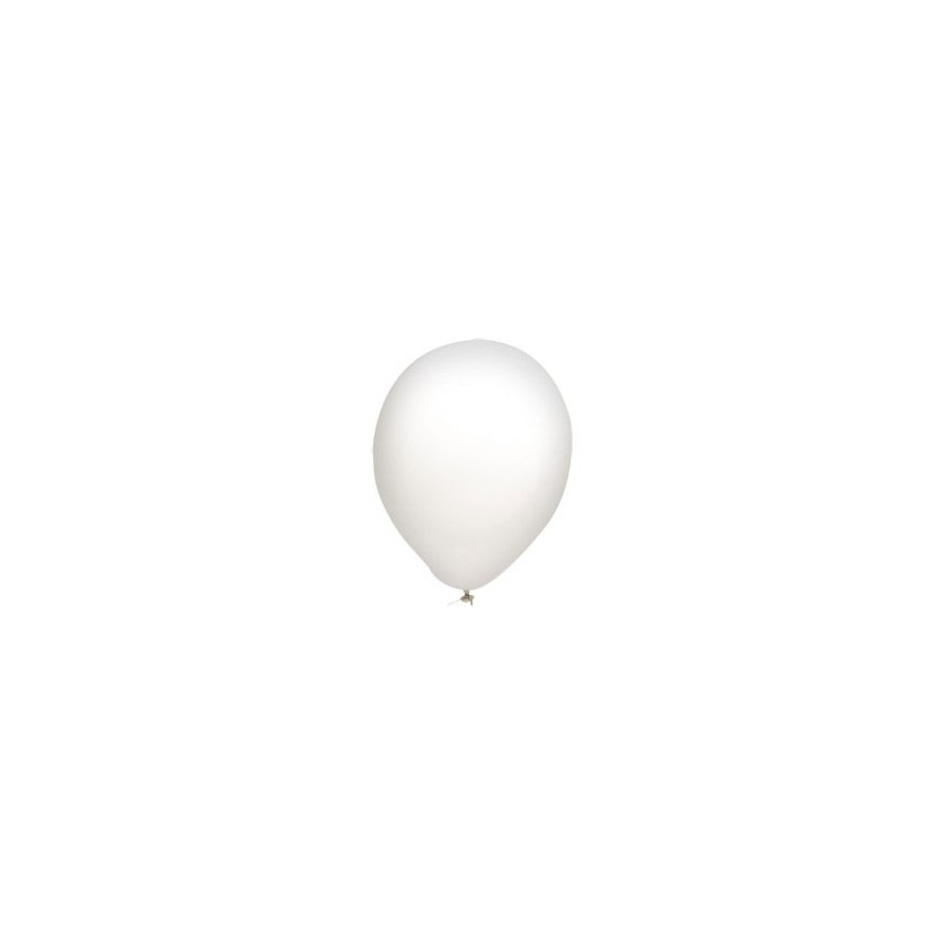 10 White Balloons