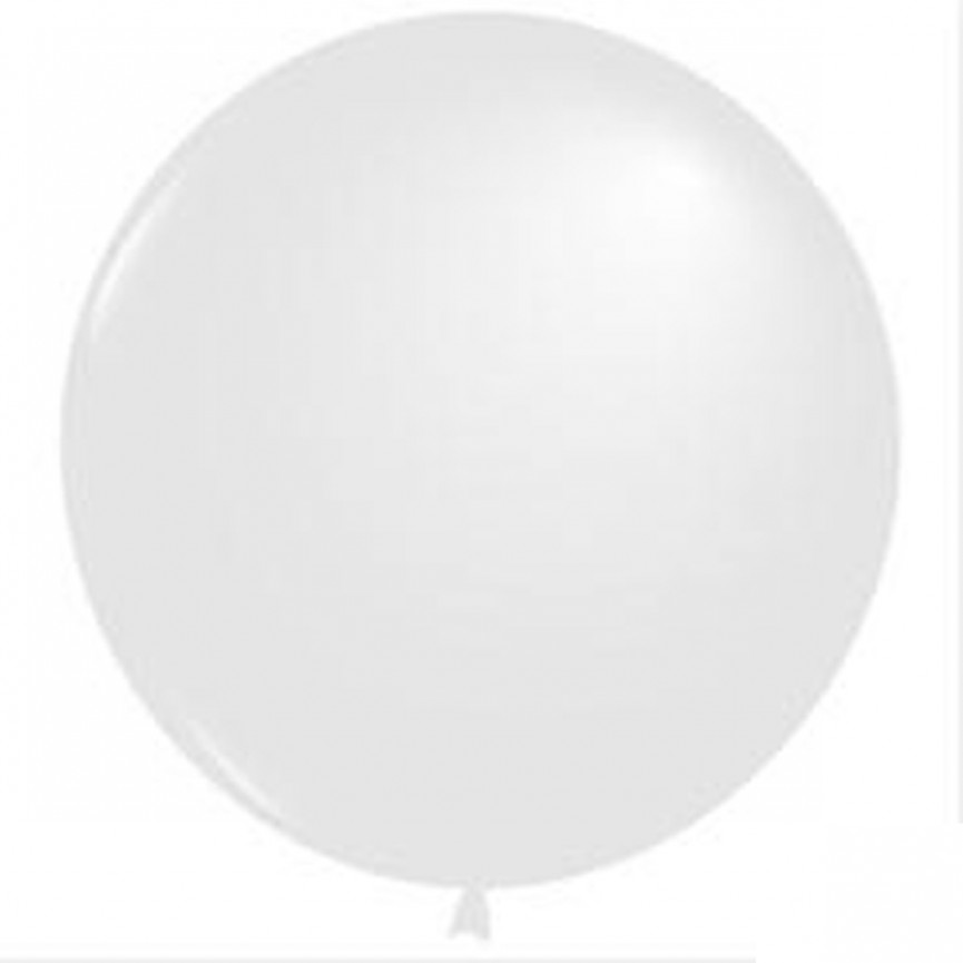 6 Giant White Balloons
