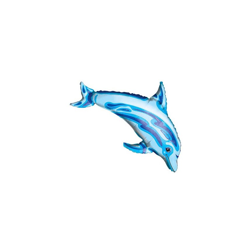 Blue Dolphin Mylar Balloon